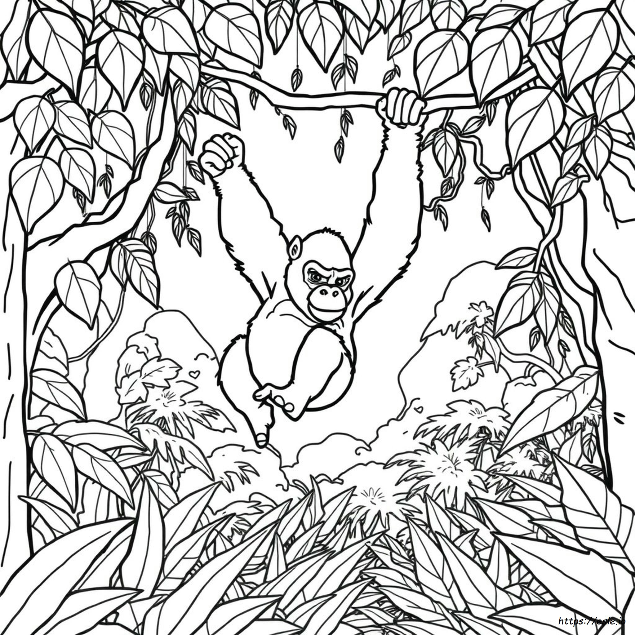 Gorilla Tag Colouring Pages