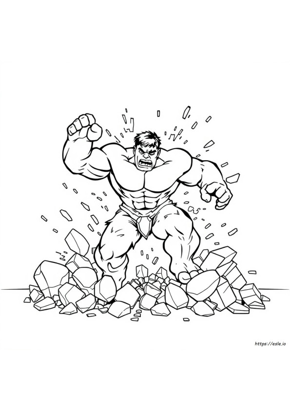 Hulk Smash Ausmalbilder