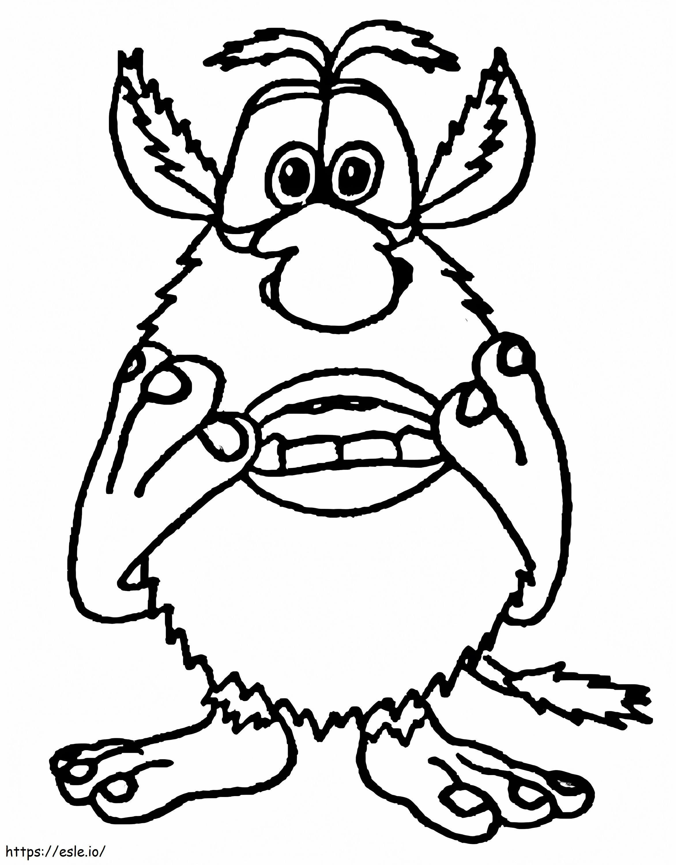 Booba Confused coloring page