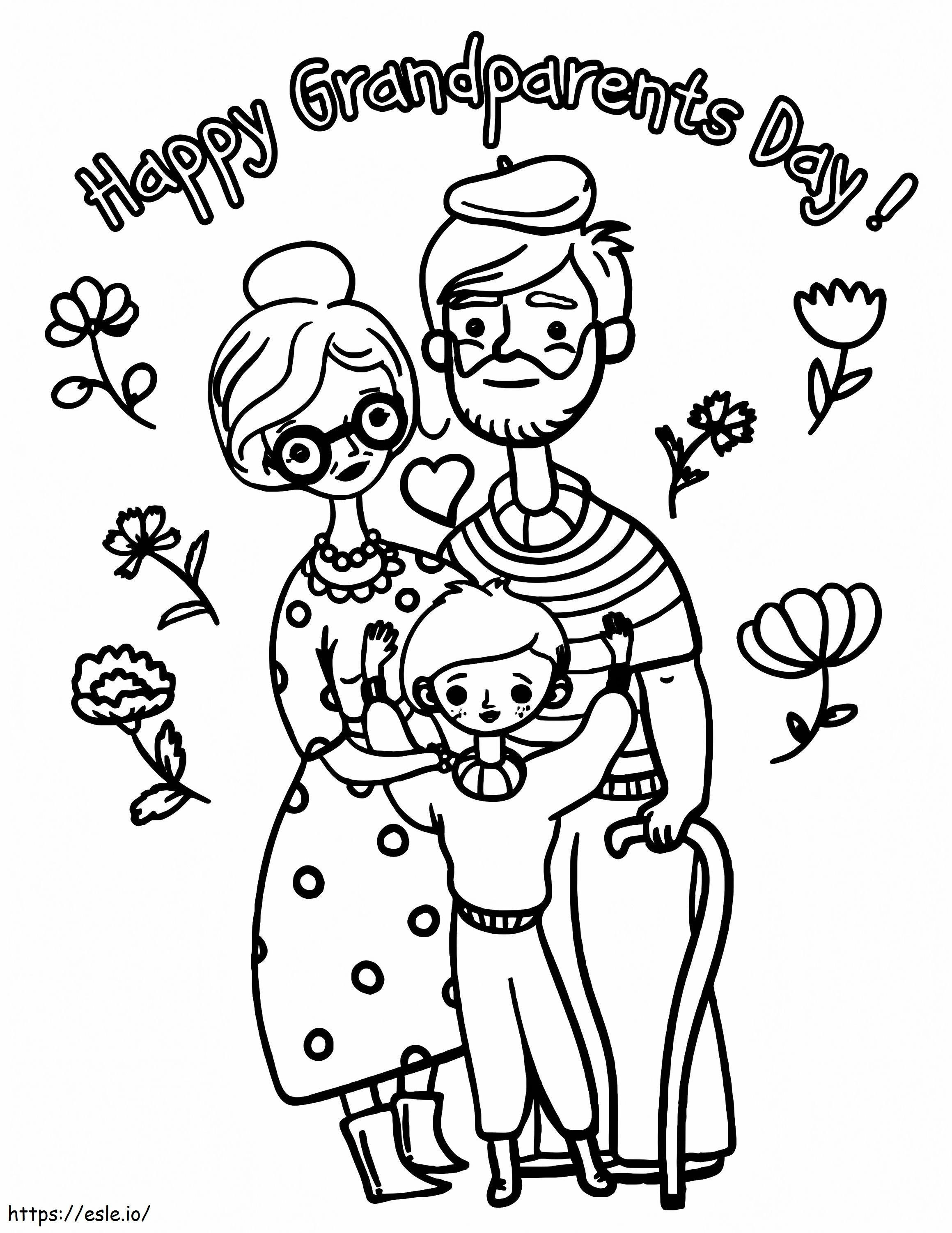 Grandparents Day 2 coloring page