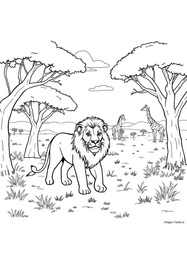 Coloriages Animaux D'afrique
