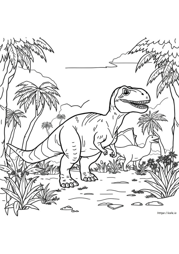 Jurassic Park Jurassic World Dinozauri De Colorat