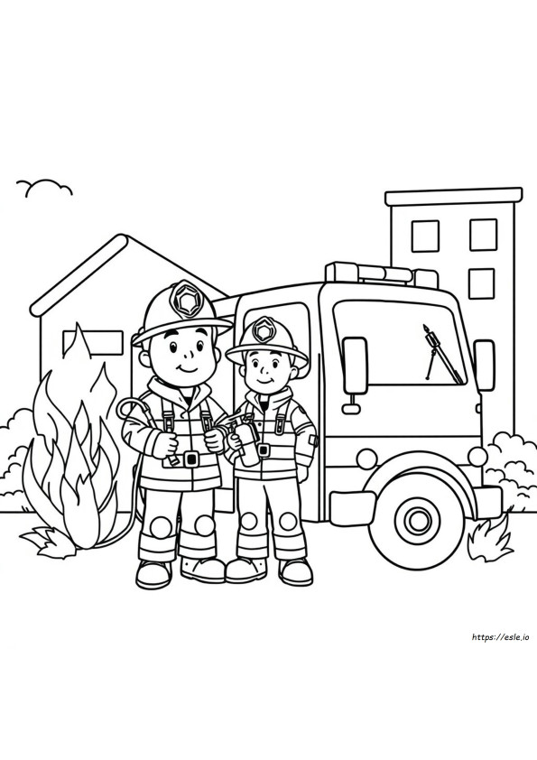Fire Safety Coloring Pages Pdf