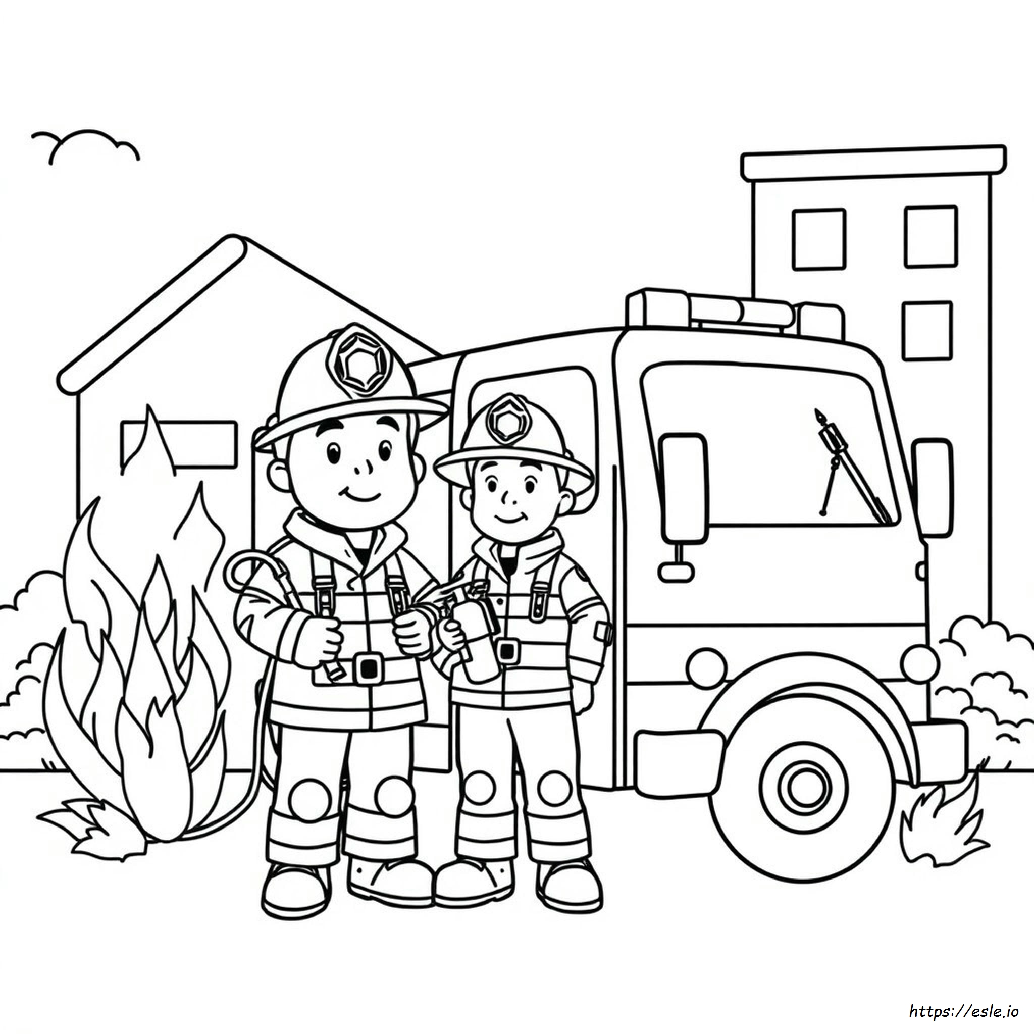 Fire Safety Coloring Pages Pdf