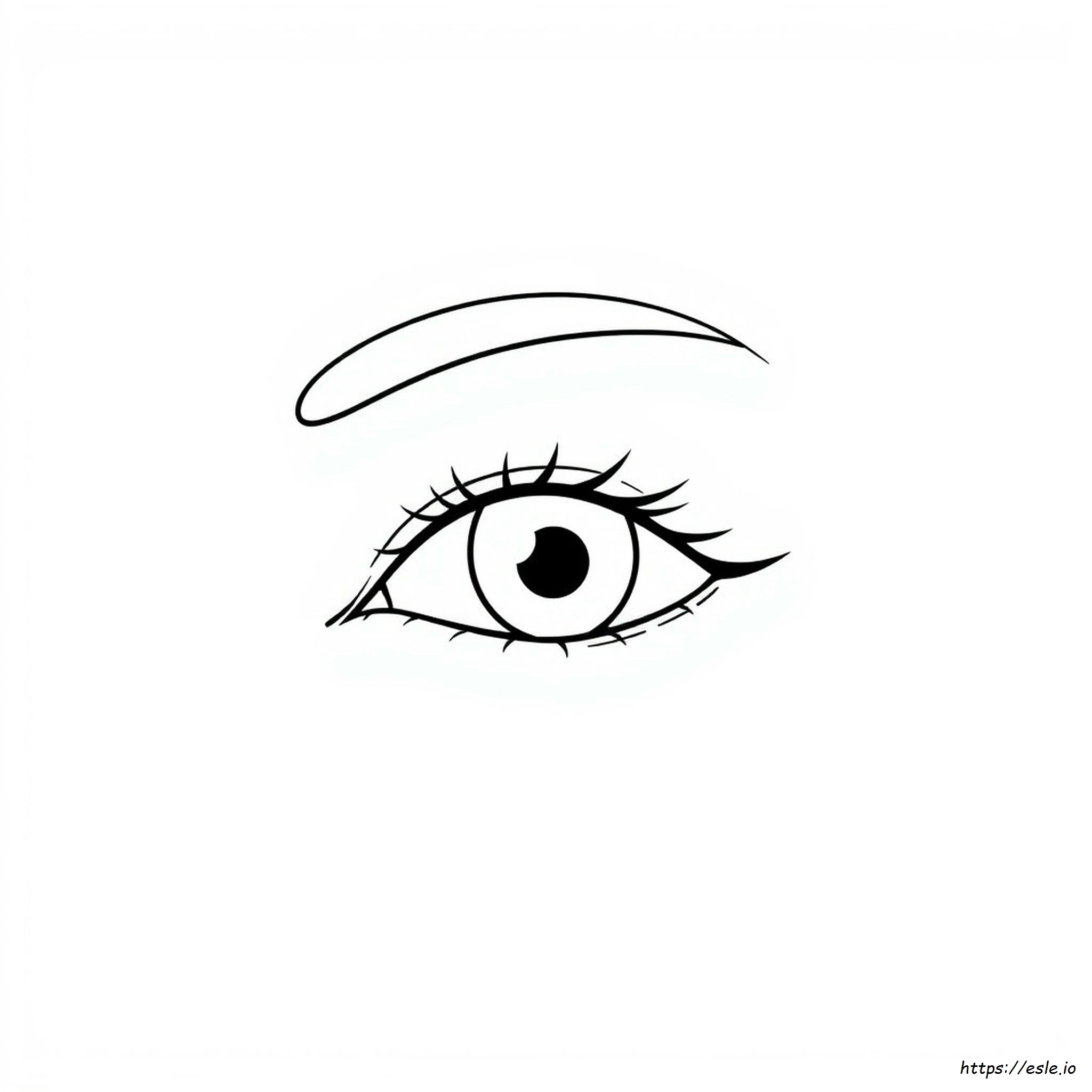 Dibujo De Ojo Para Colorear