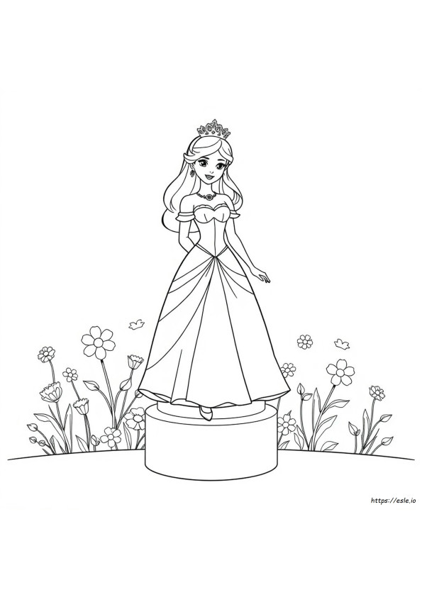 Vestidos De Princesas Para Colorir