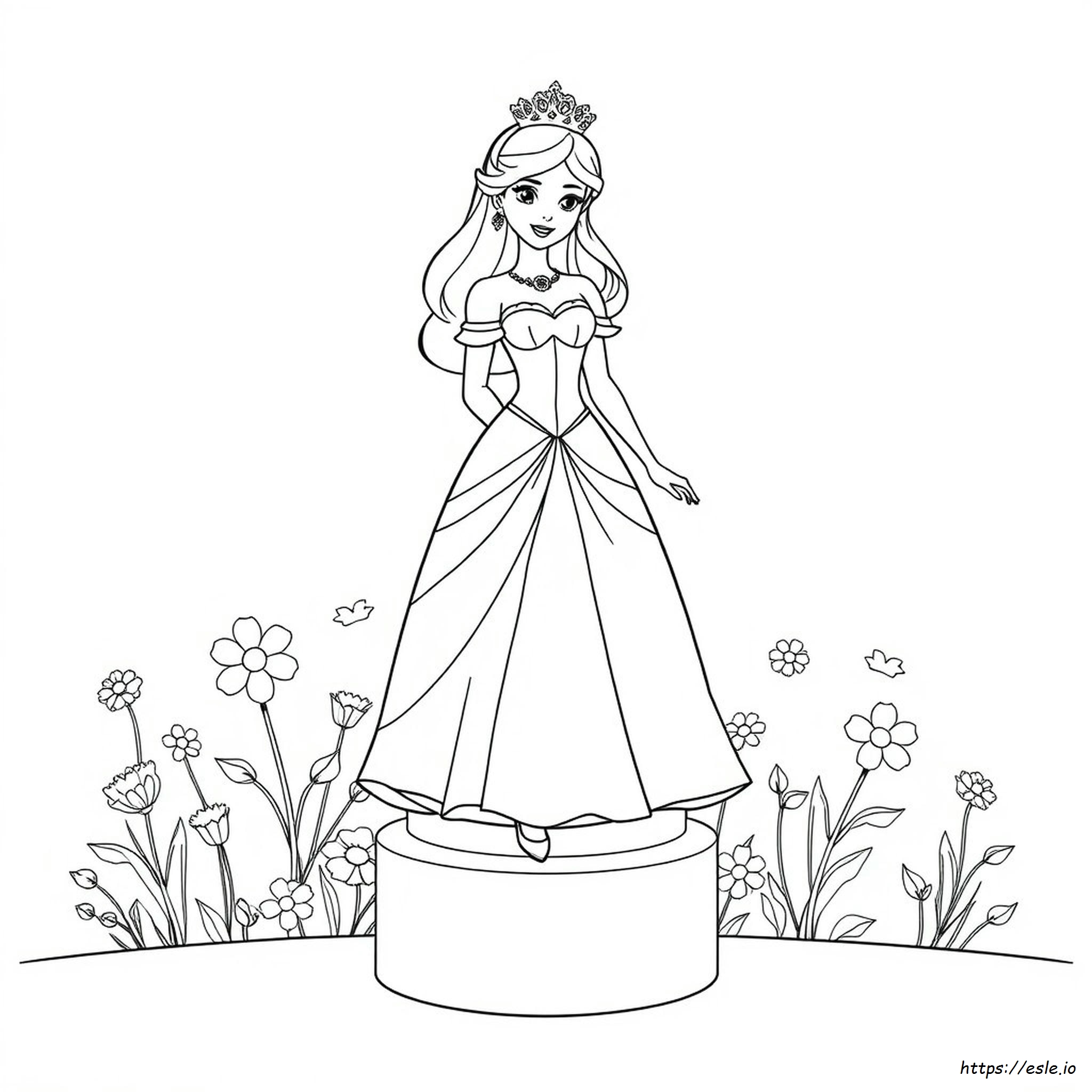 Coloring Pages Of Princess Dresses
