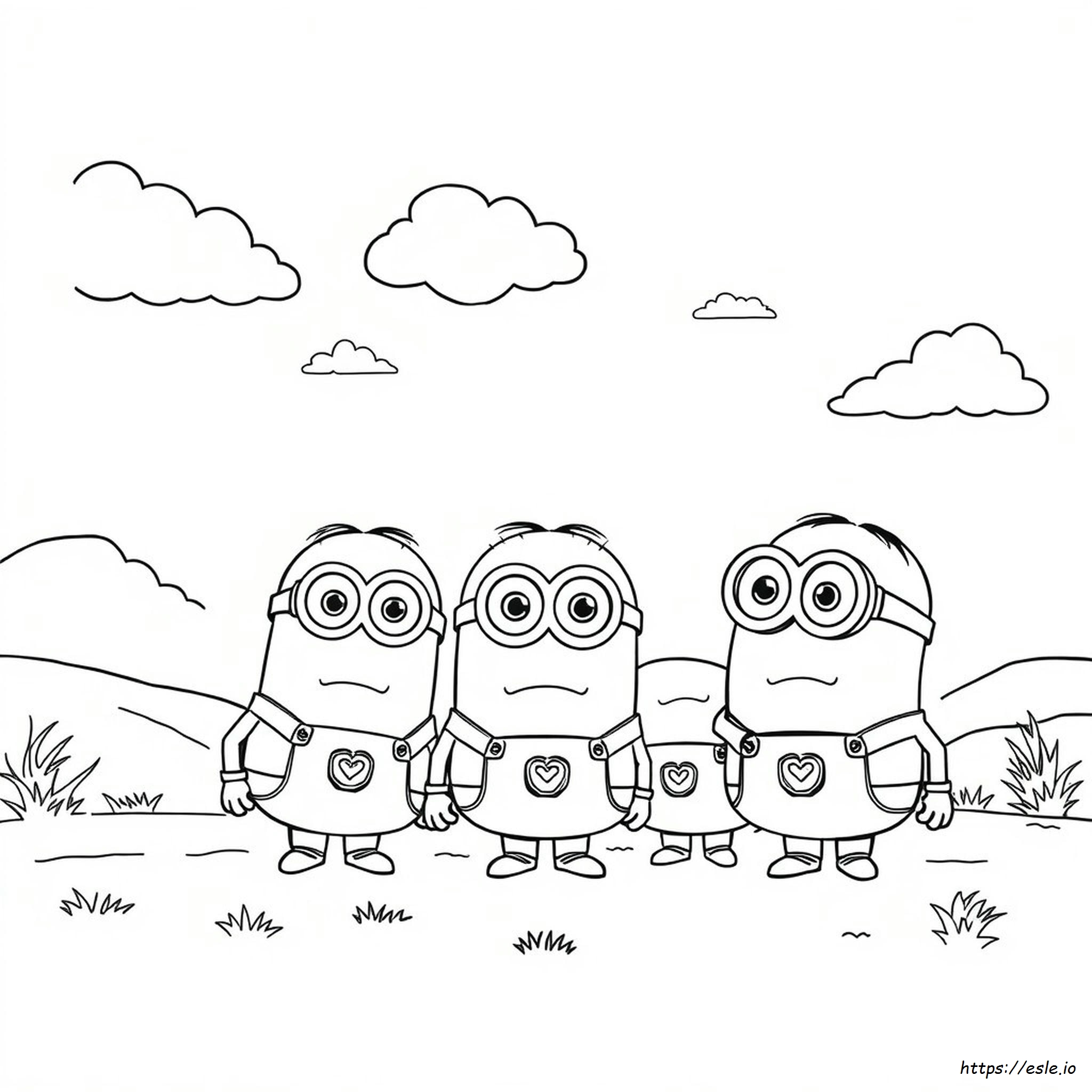 Pagina Da Colorare Dei Super Minions