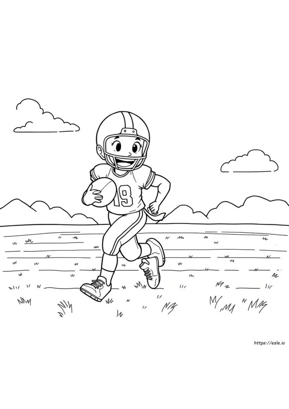 Nick Chubb Gambar Mewarnai