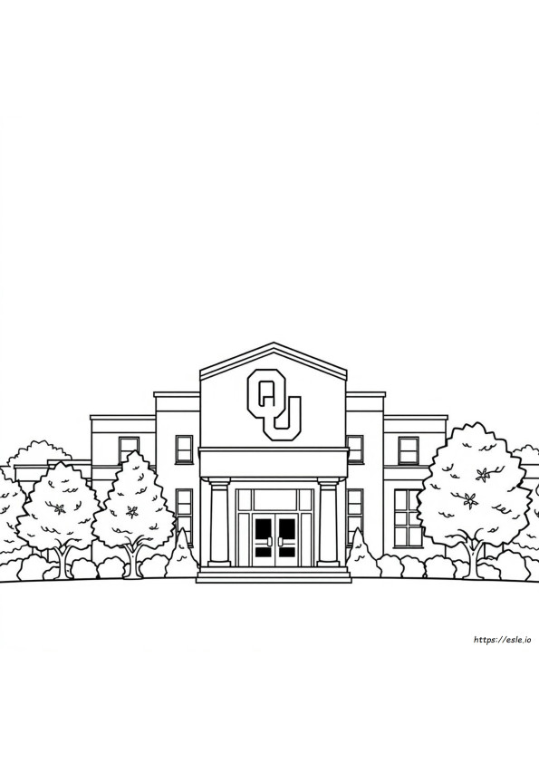 Halaman Mewarnai Universitas Oklahoma