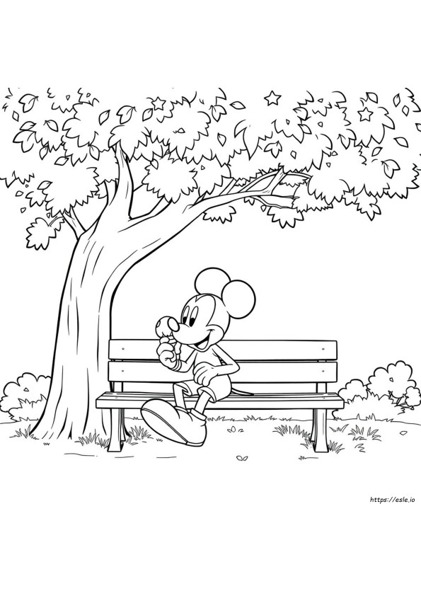 Desene De Colorat Disney Mickey