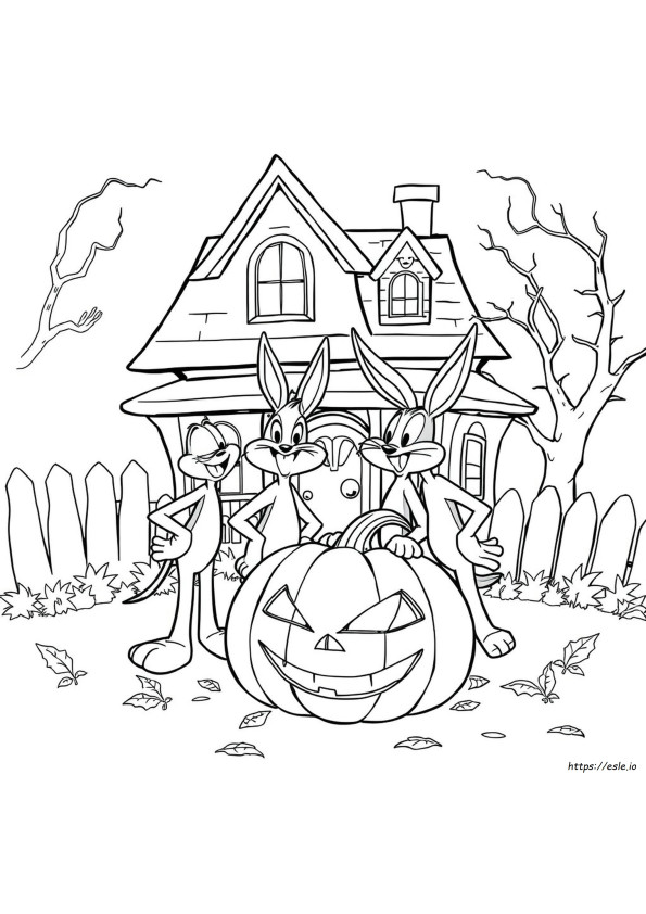 Looney Tunes Halloween Coloring Pages