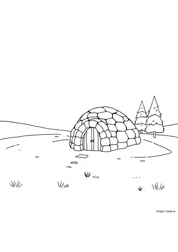 Iglu Ausmalbilder