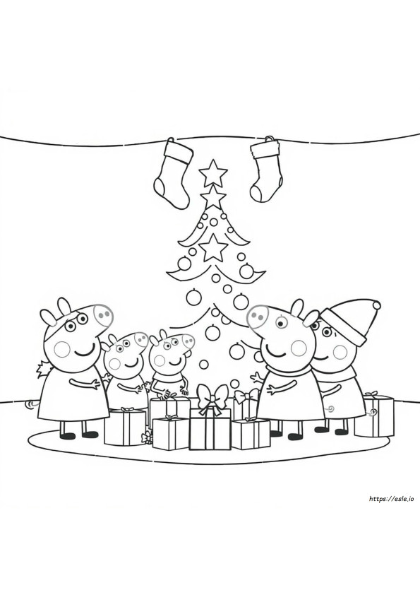 Peppa Pig Natale Da Colorare