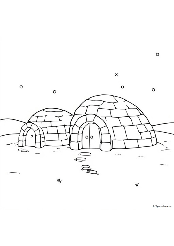 Iglu Ausmalbilder Kostenlos Zum Ausdrucken