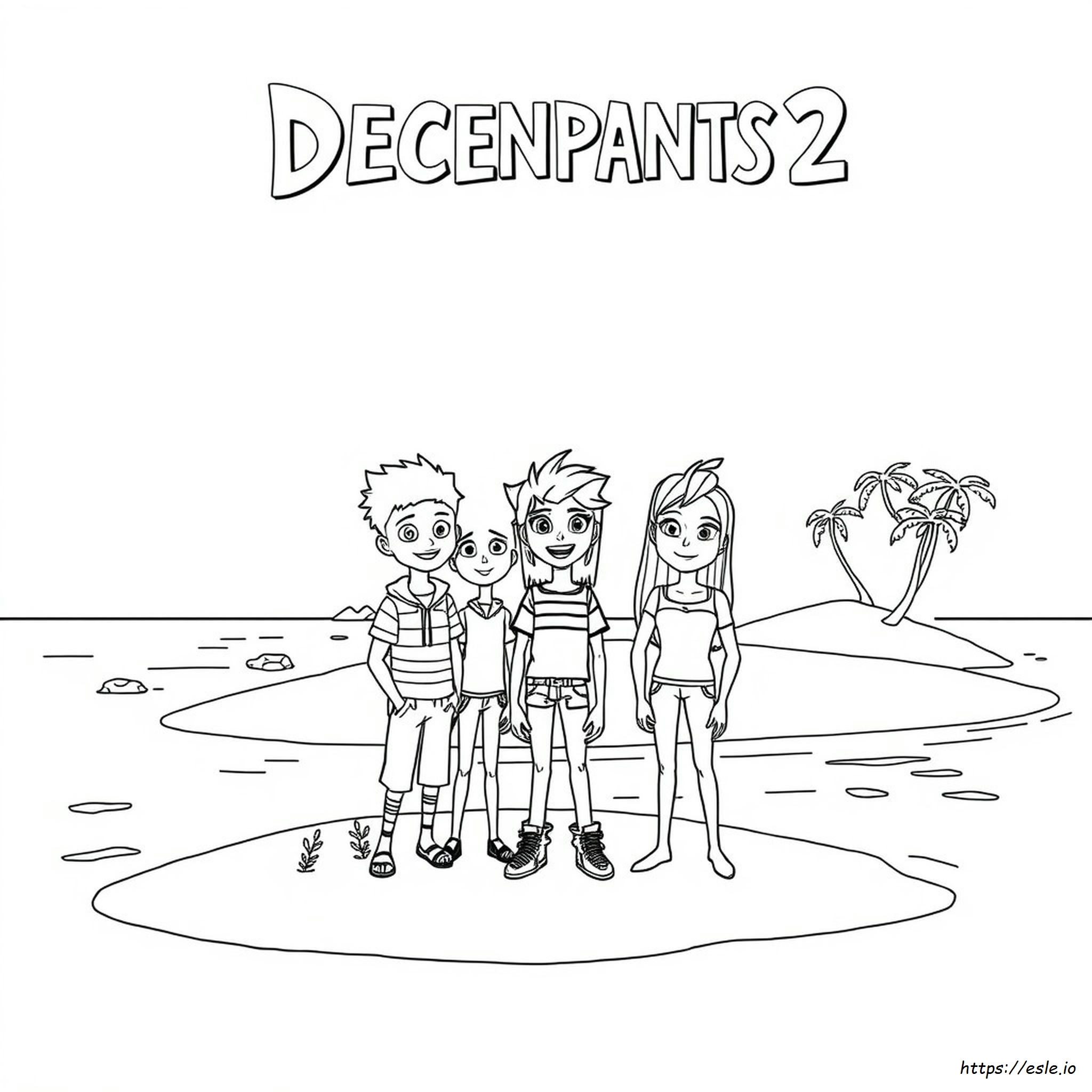 Descendientes 2 Para Colorear Gratis