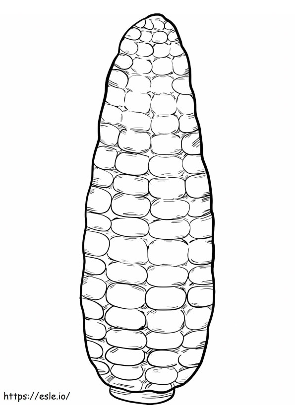 Awesome Corn coloring page
