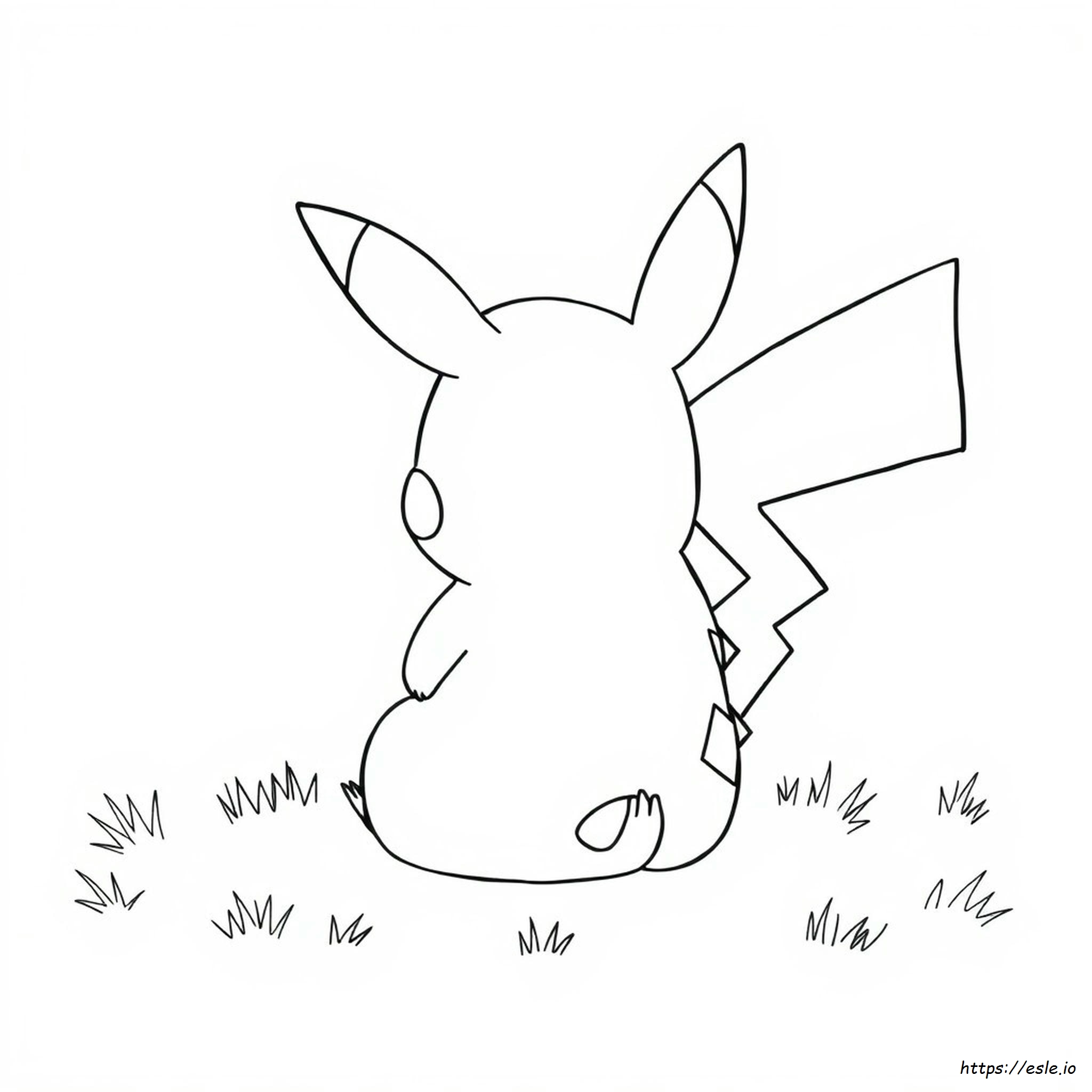 Coloriage Queue De Pikachu