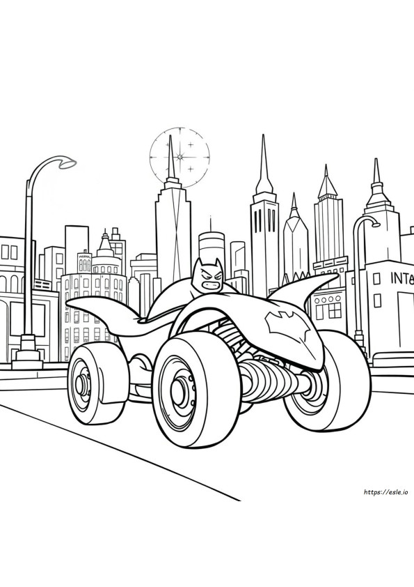 Gambar Mewarnai Batwheels Cartoon Network