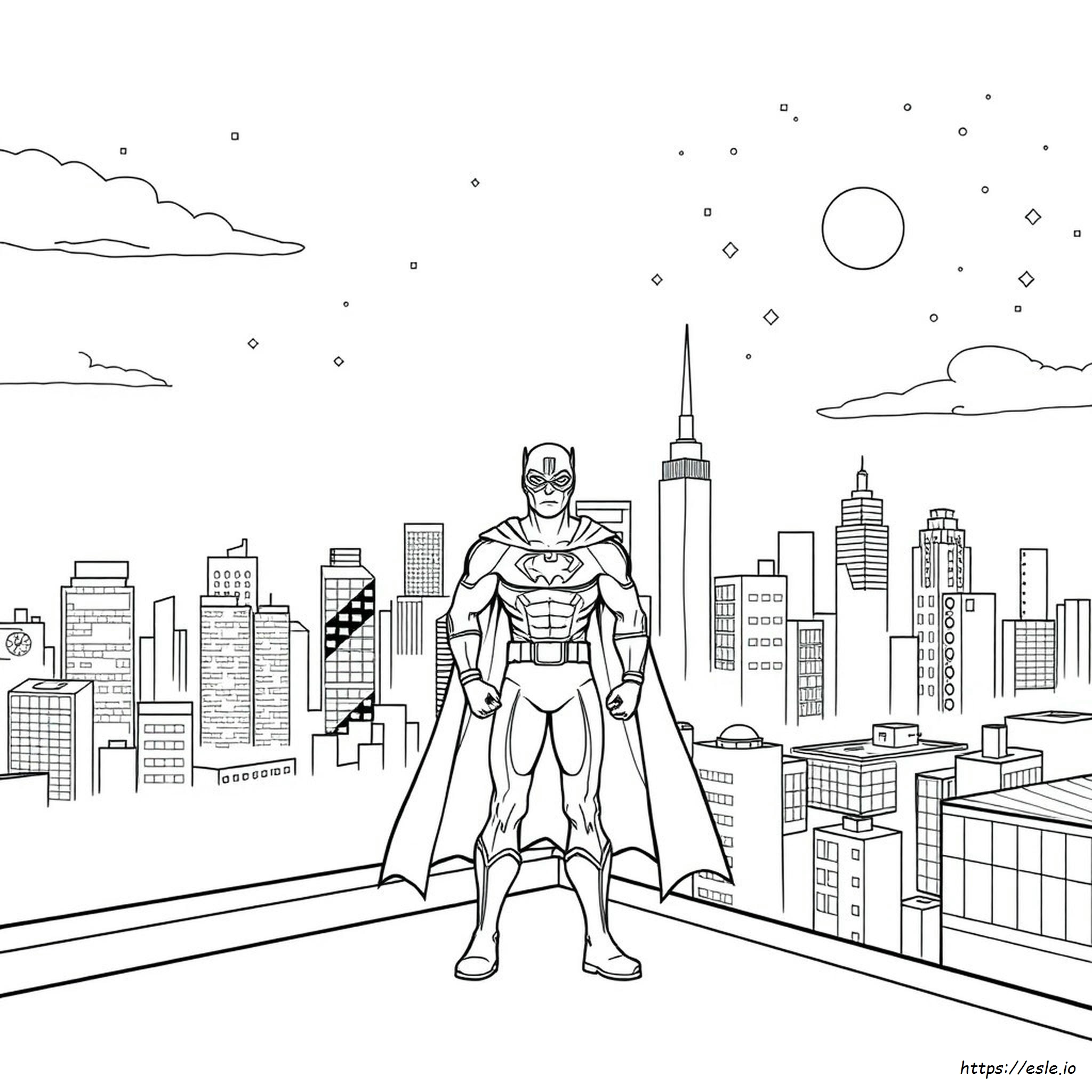 Easy Super Hero Coloring Pages