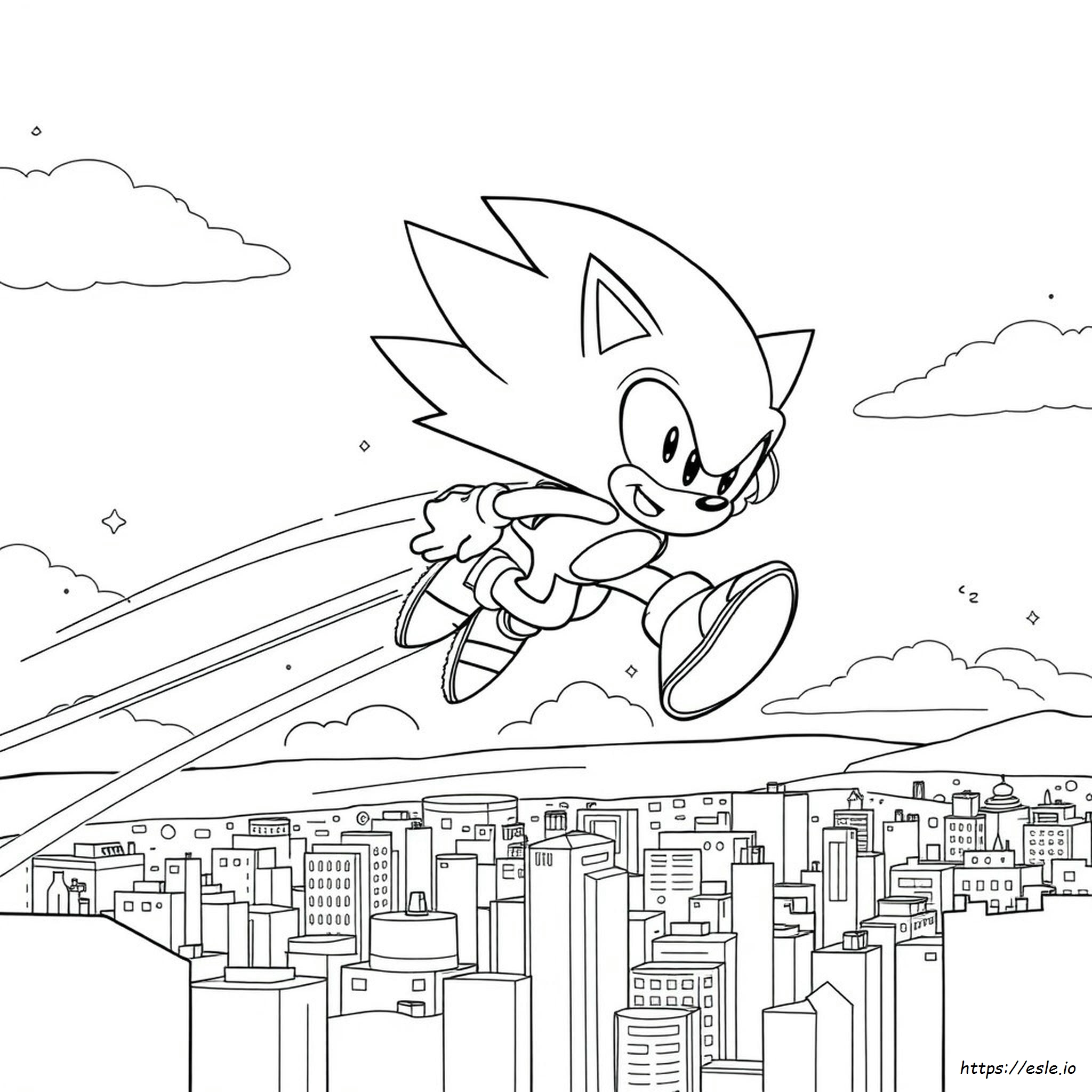 Kolorowanki Super Sonic