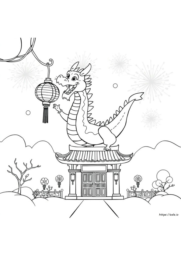 Gambar Mewarnai Tahun Baru Cina