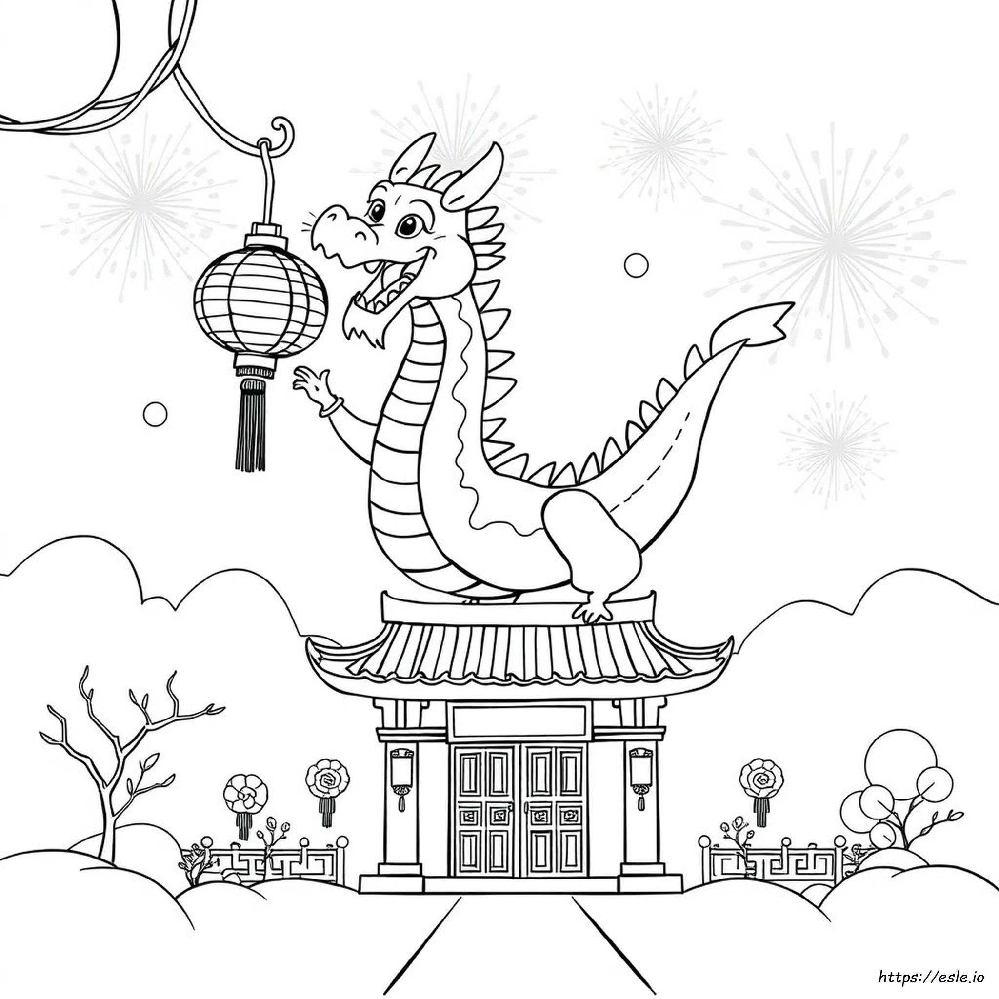 Dibujos De Año Nuevo Chino Para Colorear