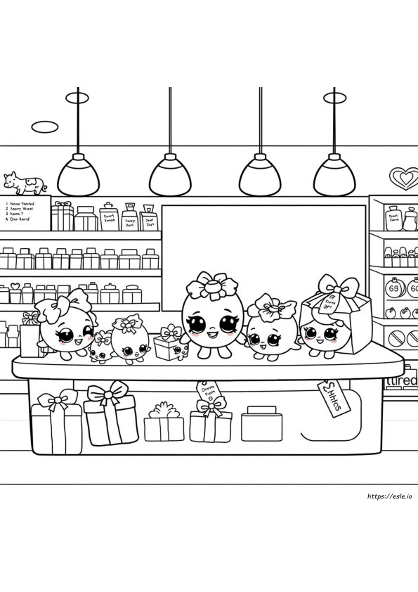 Shopkins Para Colorir