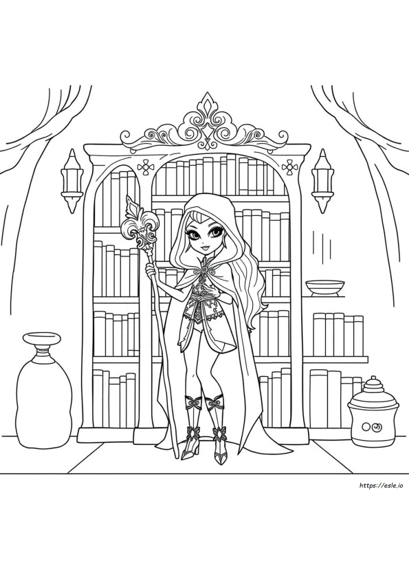 Ever After High Värityskuvat Raven Queen