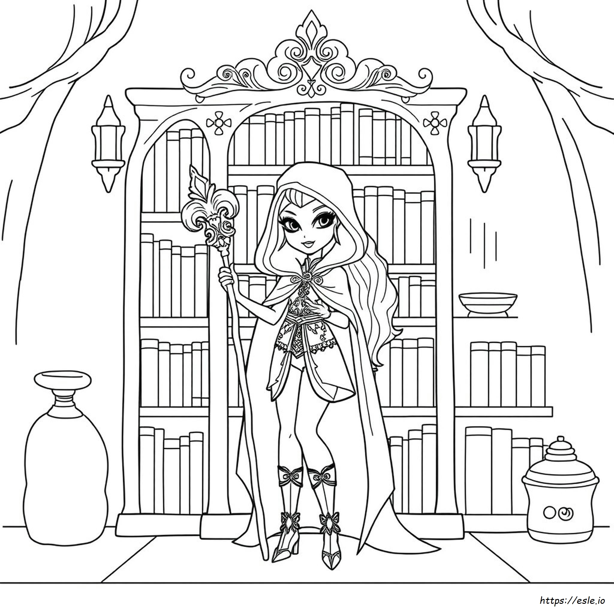 Ever After High Coloring Pages Raven Queen