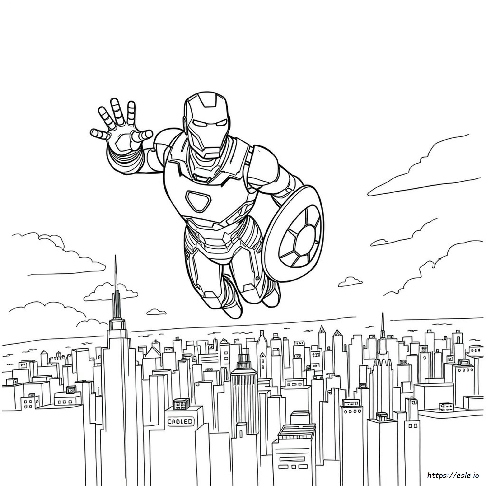 Iron Man Sketch For Colouring