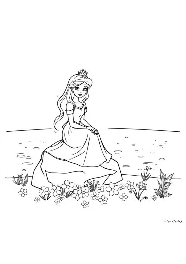 Princesa Para Colorir