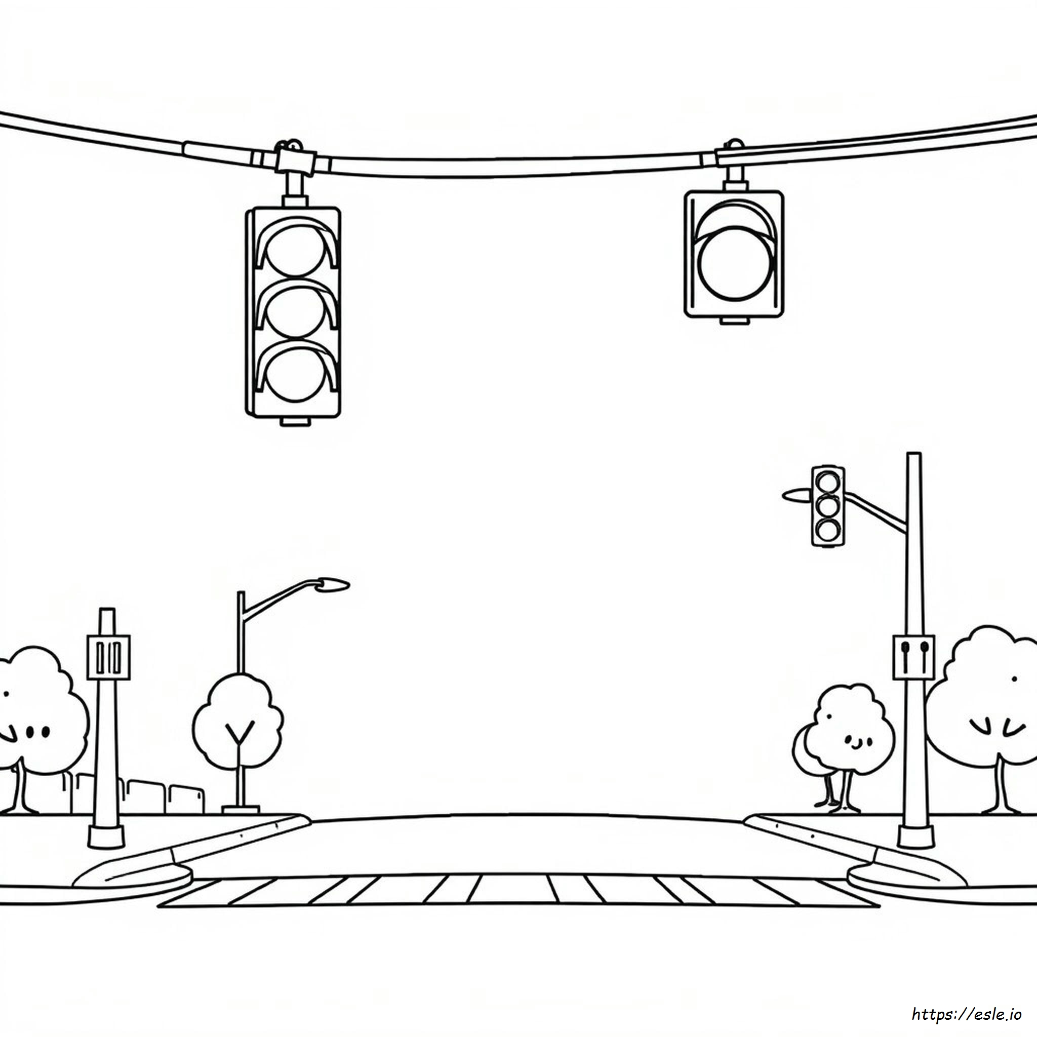 Traffic Lights To Colour In
