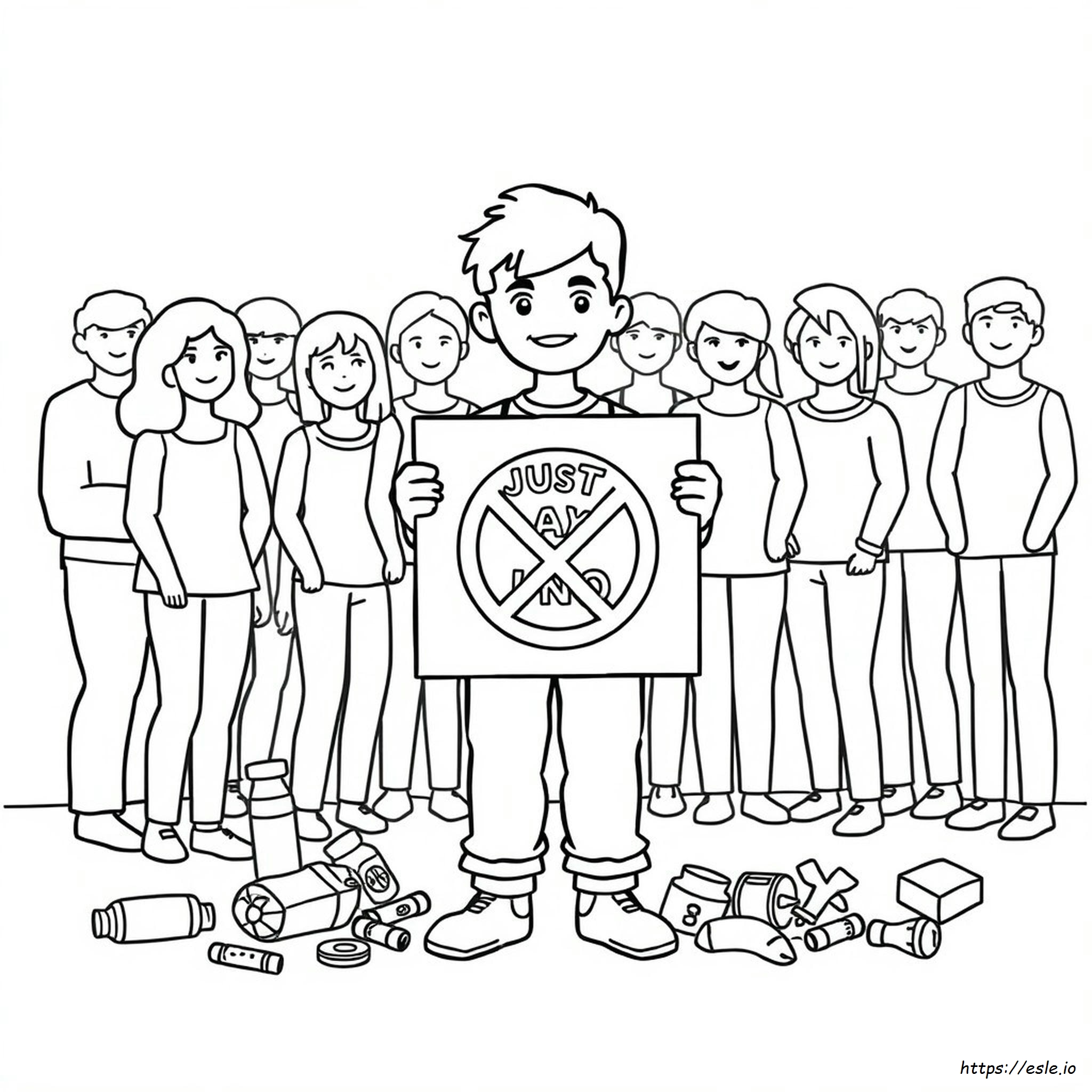 Di No A Las Drogas: Páginas Para Colorear