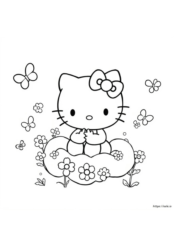 Hello Kitty Yazdırılabilir Boyama Sayfaları