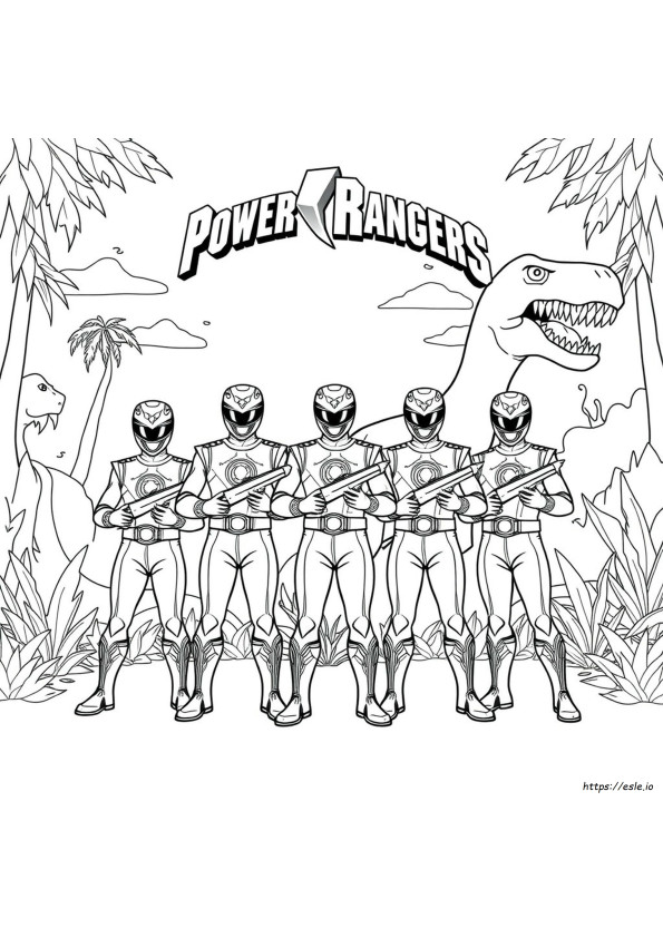 Power Rangers Dino Charge Disegni Da Colorare