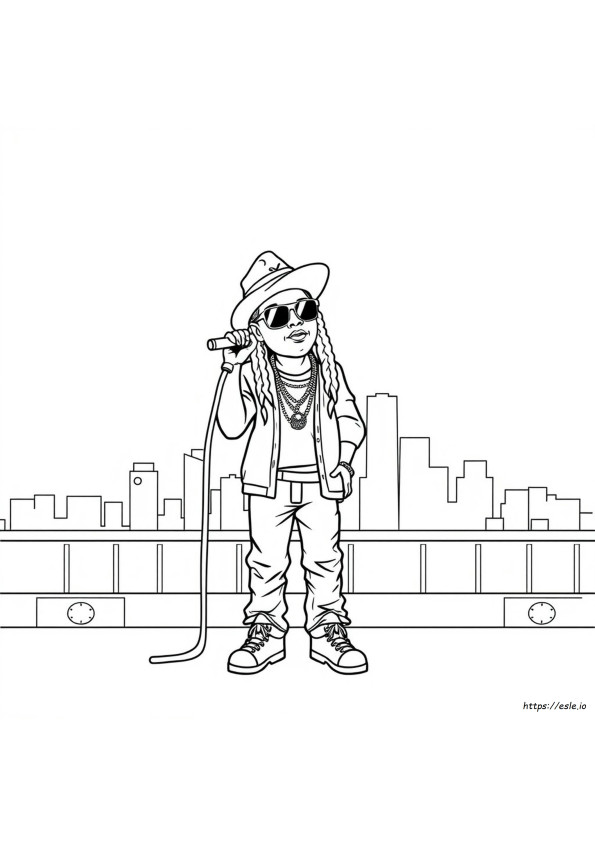 Lil Wayne Coloring Page