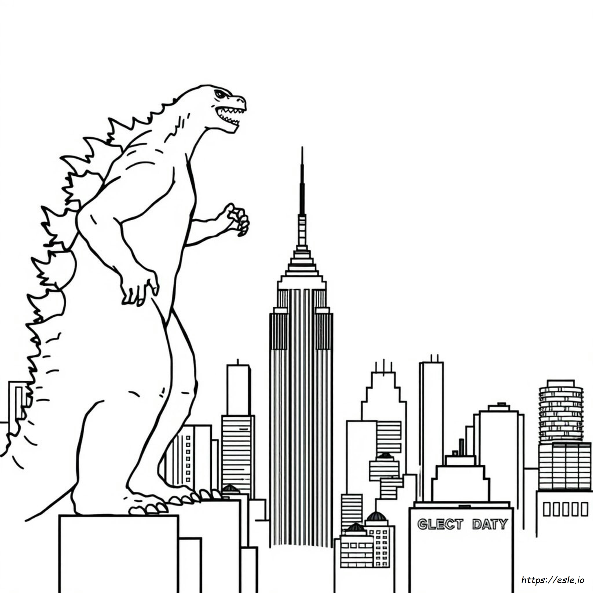 Godzilla E King Kong - Disegni Da Colorare