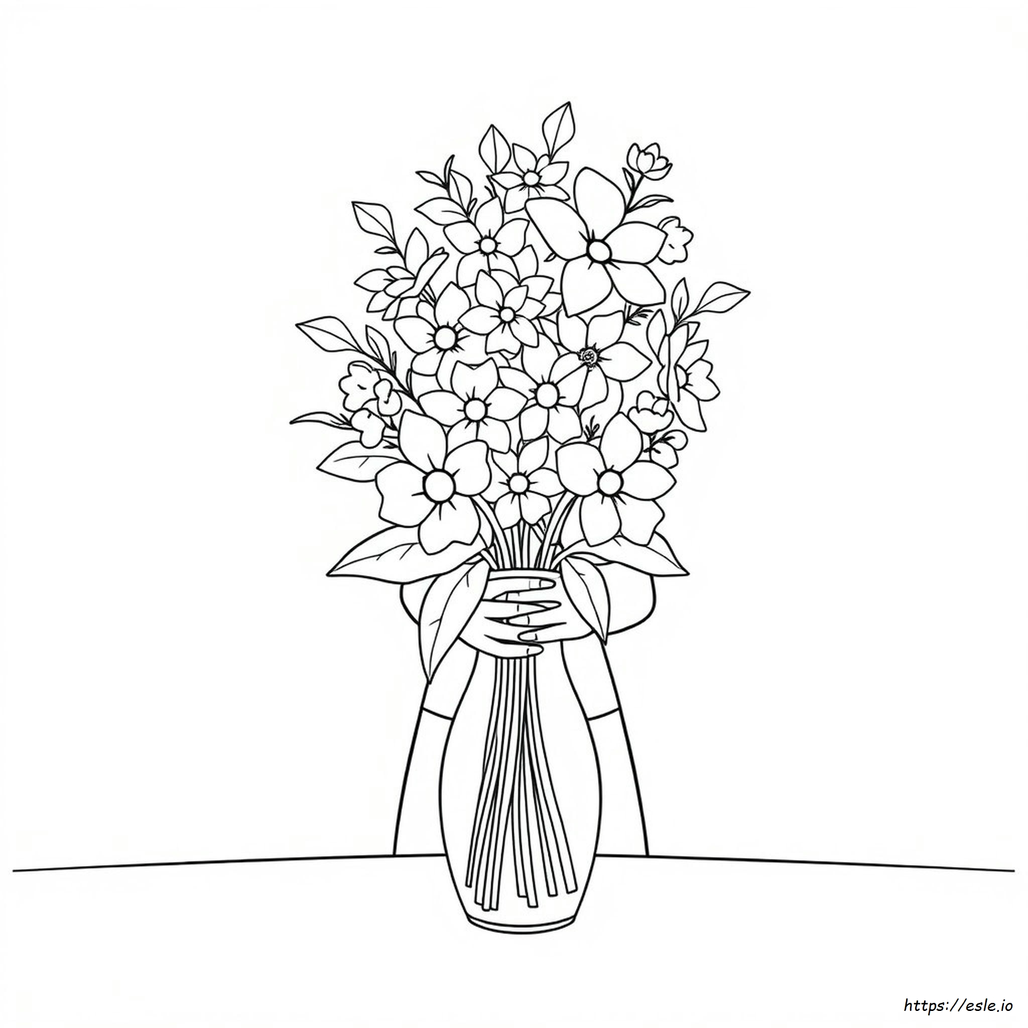 Flower Bouquet Coloring Page