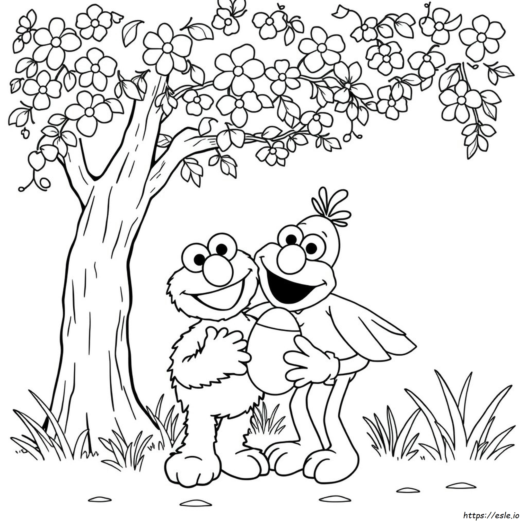 Sesame Street Easter Coloring Pages