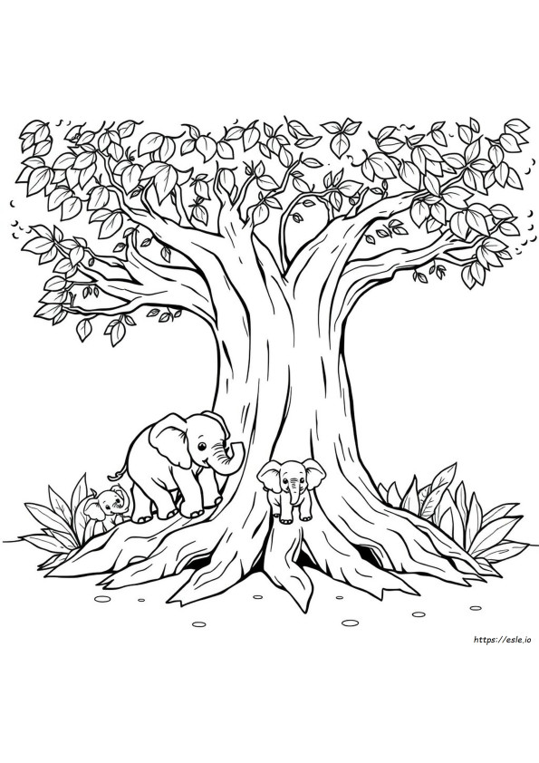 Elefante Para Colorear