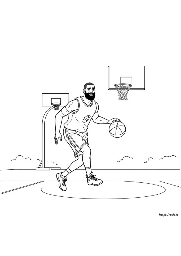 Lebron James Ausmalbilder Kostenlos