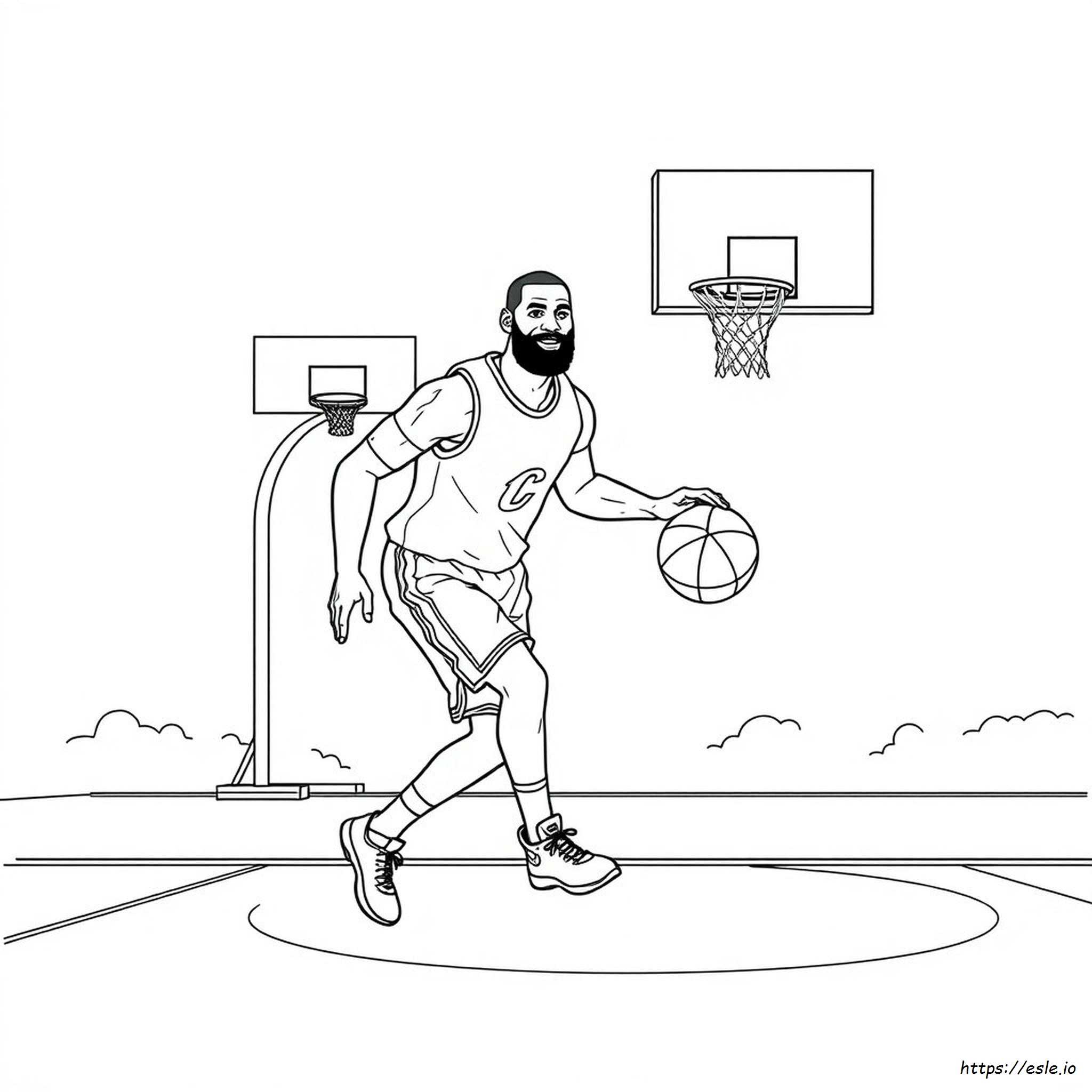 Lebron James Coloring Pages Free