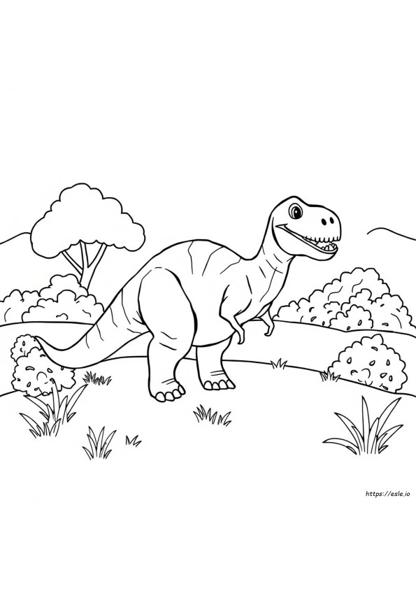 Dinozor Boyama Sayfası