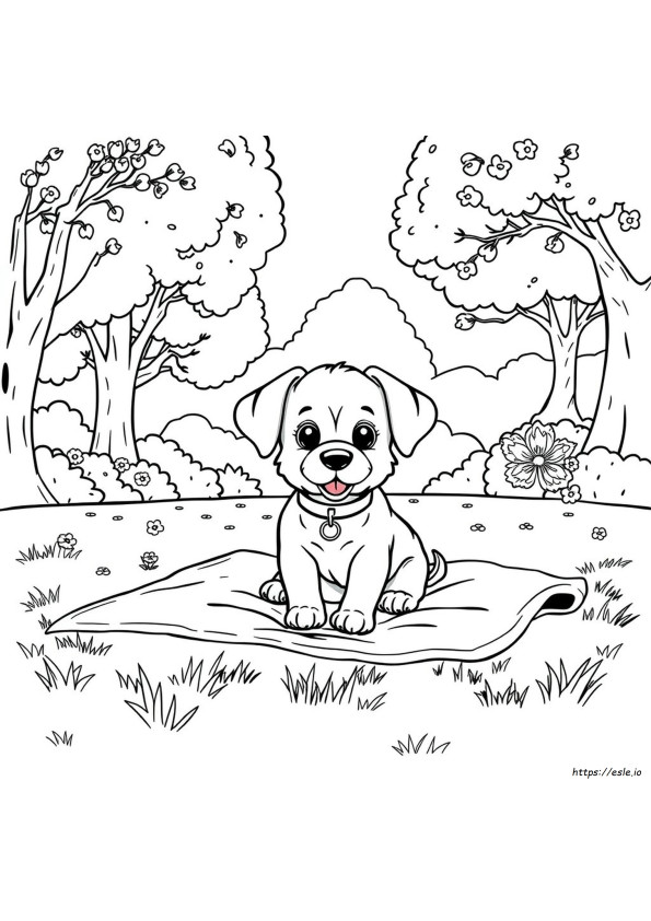 Küçük Köpek Boyama Sayfaları