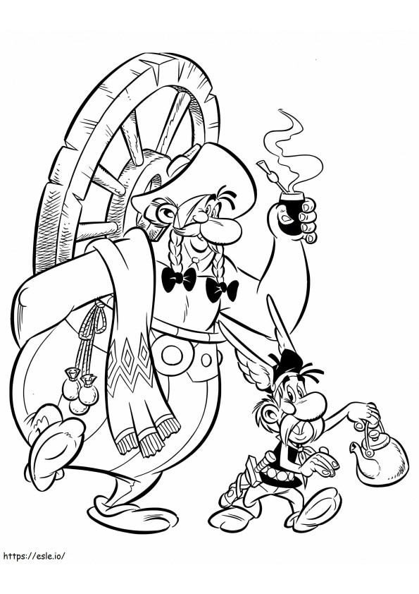  Desen animat S Pentru Copii Asterix Si Obelixdf5B de colorat