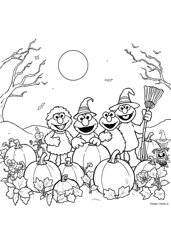 Coloriages Halloween Rue Sésame