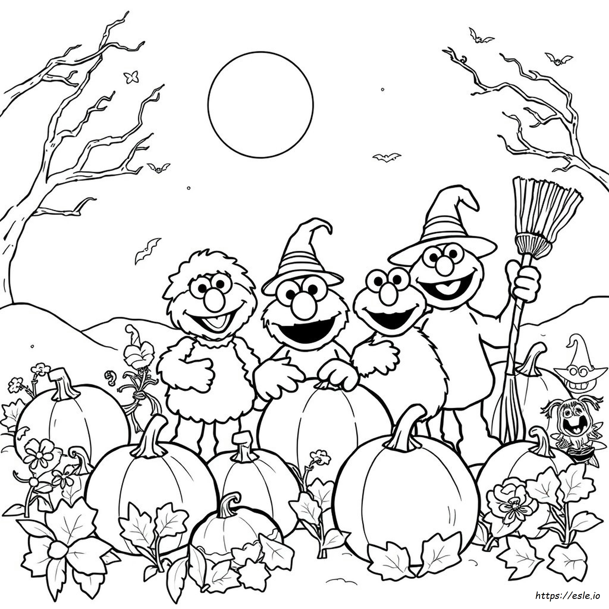 Disegni Da Colorare Di Halloween Sesamo Apriti