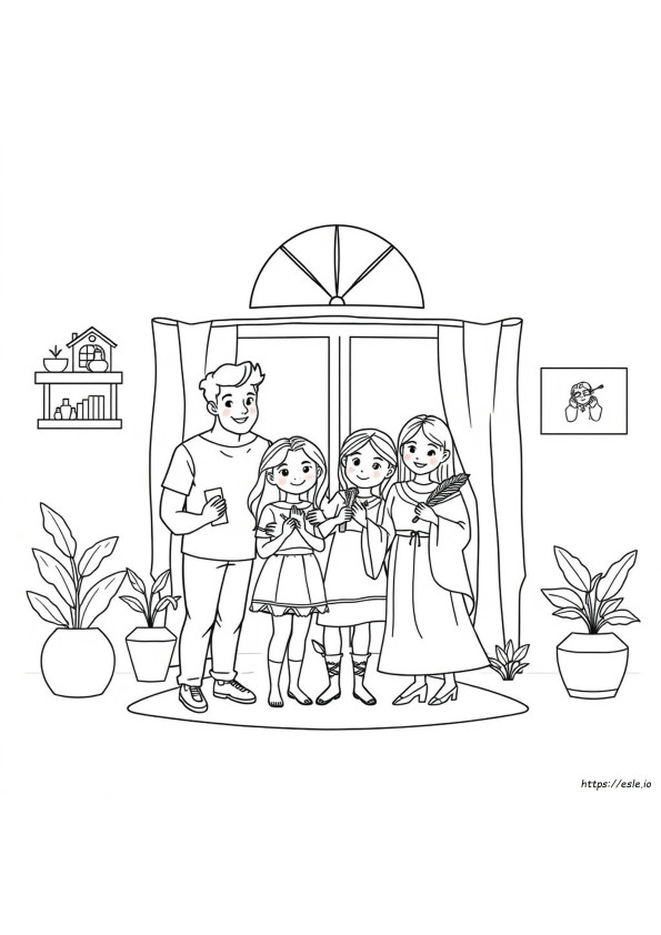 Keluarga Madrigal Gambar Mewarnai