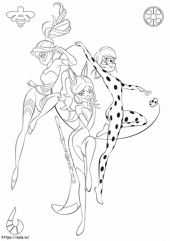 Ladybug And Friends coloring page
